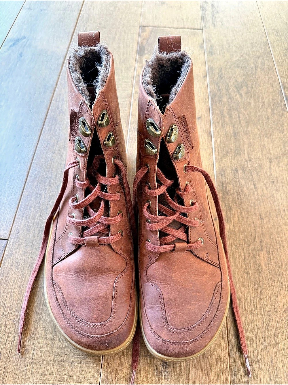 Vivabarefoot Brown Lace-Up Boots
